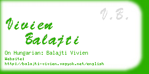 vivien balajti business card